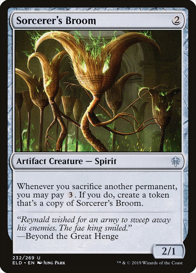 Sorcerer's Broom [Throne of Eldraine] | Fandemonia Ltd