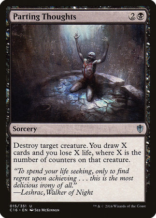 Parting Thoughts [Commander 2016] | Fandemonia Ltd