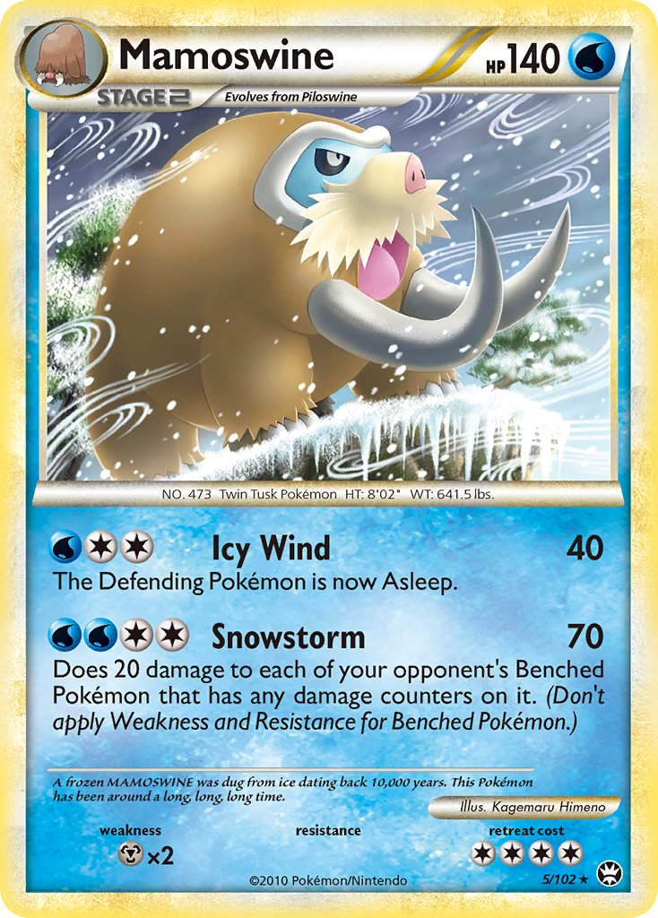 Mamoswine (5/102) (Theme Deck Exclusive) [HeartGold & SoulSilver: Triumphant] | Fandemonia Ltd