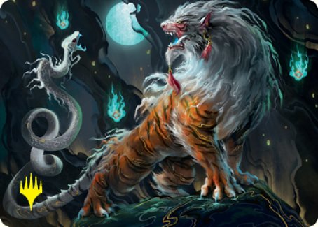 Gloomshrieker Art Card (Gold-Stamped Signature) [Kamigawa: Neon Dynasty Art Series] | Fandemonia Ltd