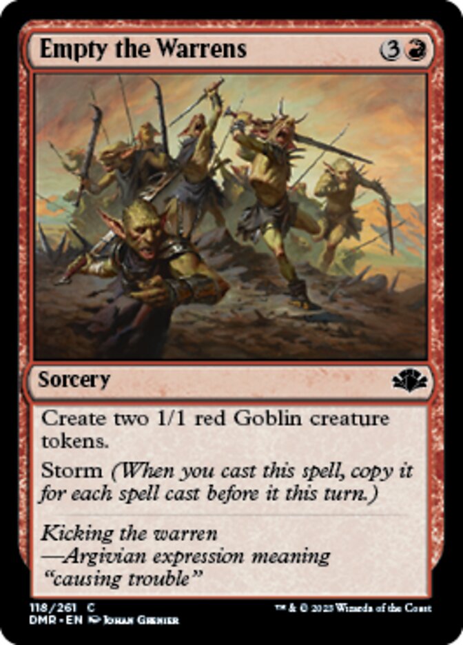 Empty the Warrens [Dominaria Remastered] | Fandemonia Ltd