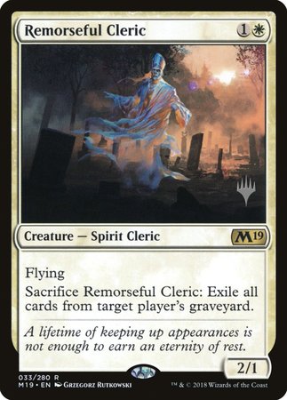 Remorseful Cleric [Core Set 2019 Promos] | Fandemonia Ltd