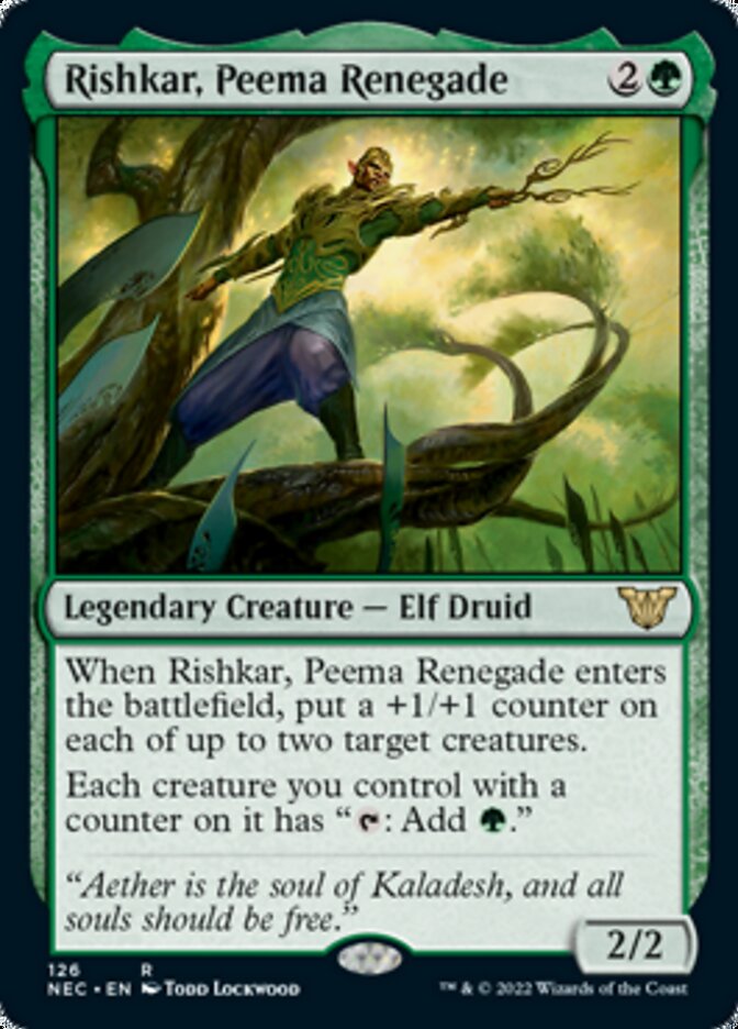 Rishkar, Peema Renegade [Kamigawa: Neon Dynasty Commander] | Fandemonia Ltd