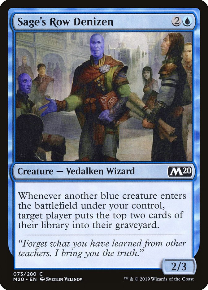 Sage's Row Denizen [Core Set 2020] | Fandemonia Ltd