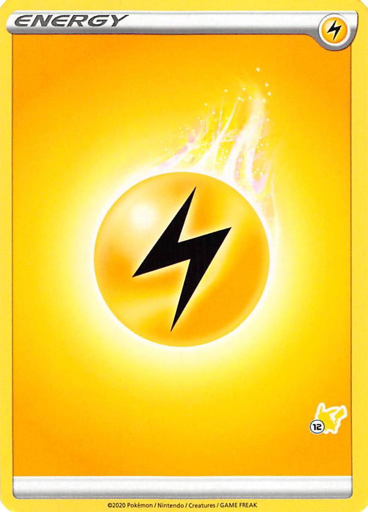Lightning Energy (Pikachu Stamp #12) [Battle Academy 2022] | Fandemonia Ltd
