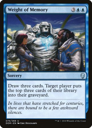 Weight of Memory [Dominaria] | Fandemonia Ltd