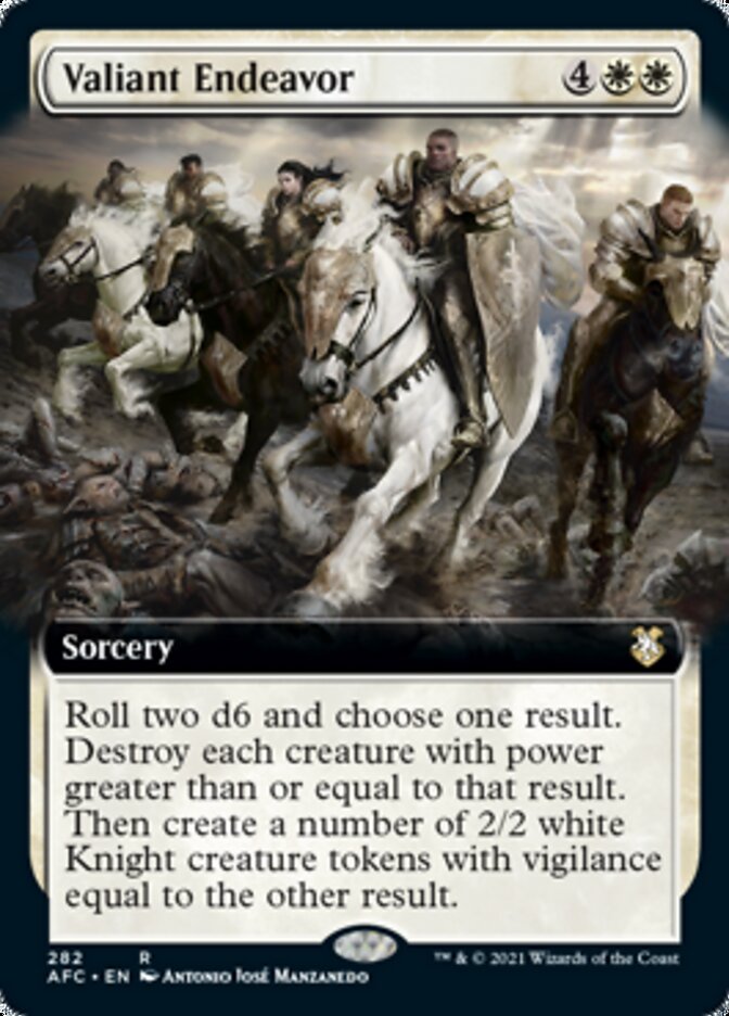 Valiant Endeavor (Extended) [Dungeons & Dragons: Adventures in the Forgotten Realms Commander] | Fandemonia Ltd
