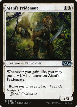 Ajani's Pridemate [Core Set 2019] | Fandemonia Ltd