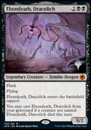 Ebondeath, Dracolich (Promo Pack) [Dungeons & Dragons: Adventures in the Forgotten Realms Promos] | Fandemonia Ltd