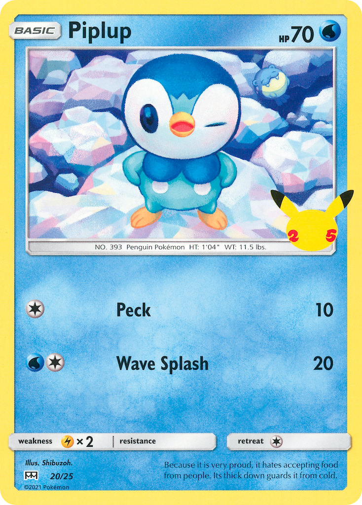 Piplup (20/25) [McDonald's 25th Anniversary] | Fandemonia Ltd