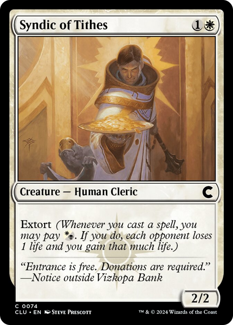 Syndic of Tithes [Ravnica: Clue Edition] | Fandemonia Ltd