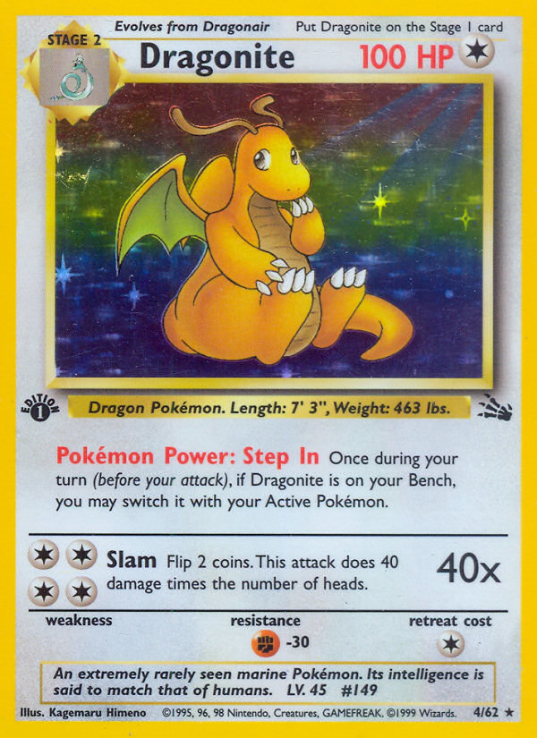 Dragonite (4/62) [Fossil 1st Edition] | Fandemonia Ltd