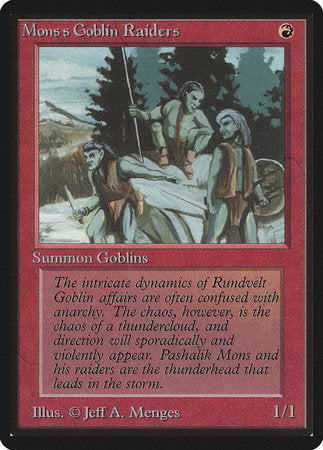 Mons's Goblin Raiders [Limited Edition Beta] | Fandemonia Ltd