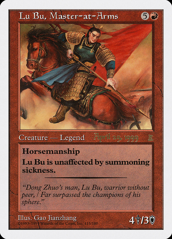 Lu Bu, Master-at-Arms (April 29, 1999) [Portal Three Kingdoms Promos] | Fandemonia Ltd