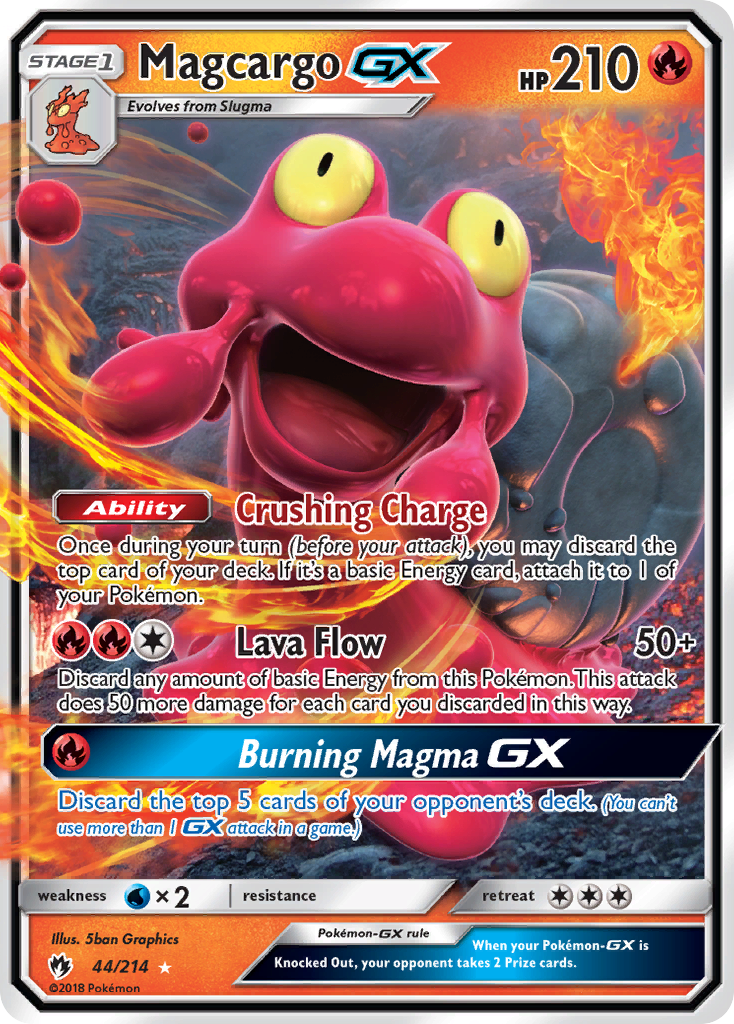 Magcargo GX (44/214) [Sun & Moon: Lost Thunder] | Fandemonia Ltd