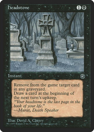 Headstone [Homelands] | Fandemonia Ltd