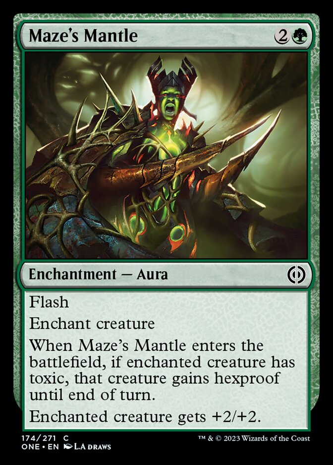 Maze's Mantle [Phyrexia: All Will Be One] | Fandemonia Ltd