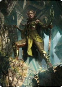 Nissa of Shadowed Boughs 1 Art Card [Zendikar Rising Art Series] | Fandemonia Ltd