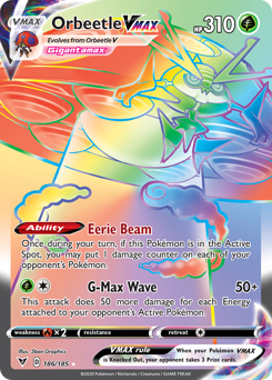 Orbeetle VMAX (186/185) [Sword & Shield: Vivid Voltage] | Fandemonia Ltd