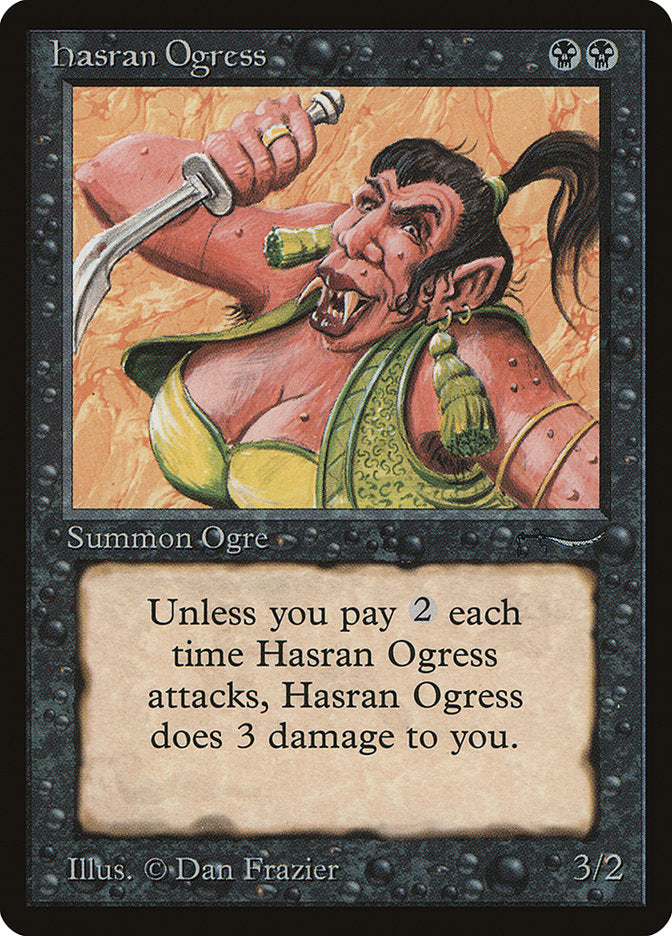 Hasran Ogress (Light Mana Cost) [Arabian Nights] | Fandemonia Ltd