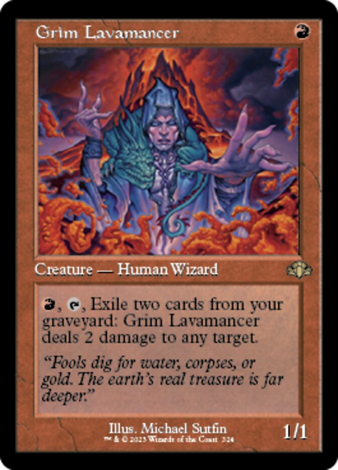 Grim Lavamancer (Retro) [Dominaria Remastered] | Fandemonia Ltd