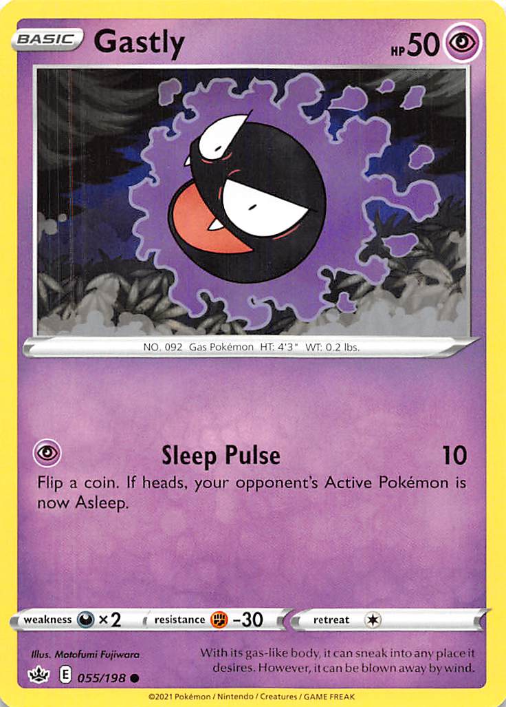 Gastly (055/198) [Sword & Shield: Chilling Reign] | Fandemonia Ltd