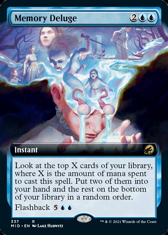Memory Deluge (Extended) [Innistrad: Midnight Hunt] | Fandemonia Ltd