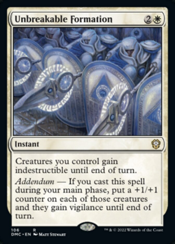 Unbreakable Formation [Dominaria United Commander] | Fandemonia Ltd