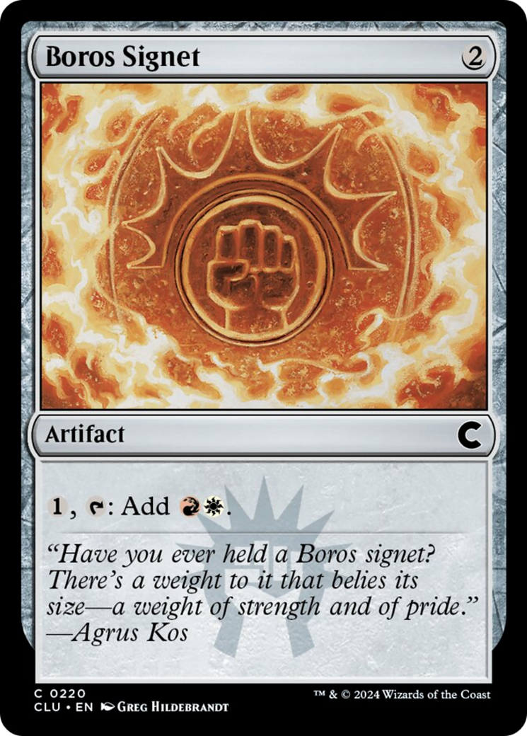 Boros Signet [Ravnica: Clue Edition] | Fandemonia Ltd
