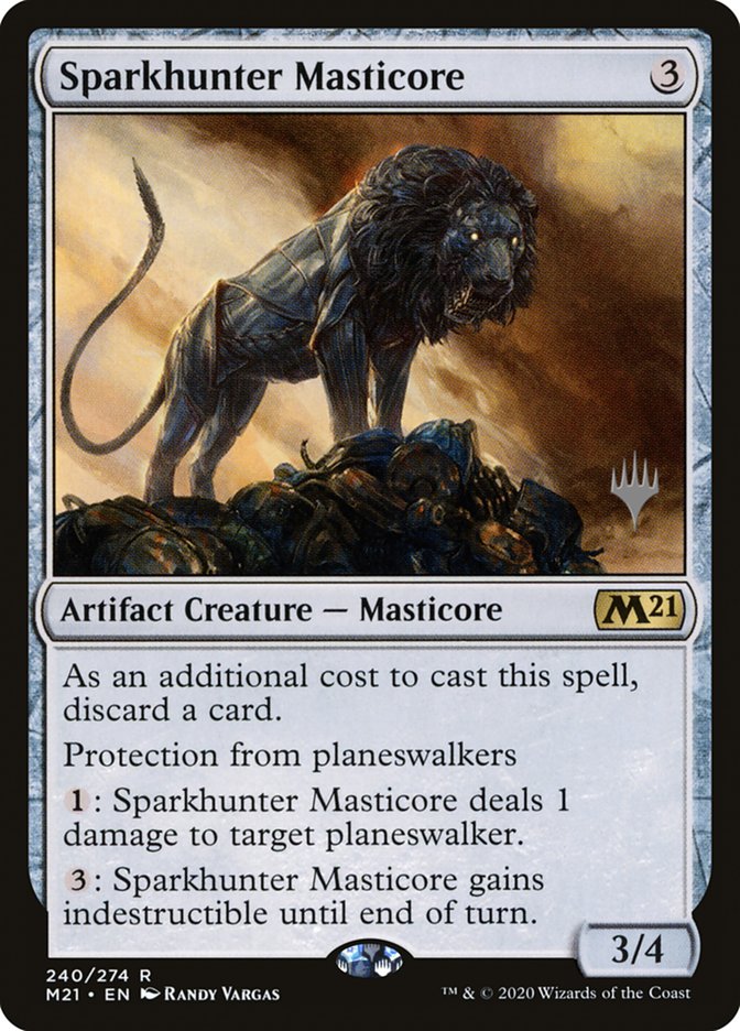 Sparkhunter Masticore (Promo Pack) [Core Set 2021 Promos] | Fandemonia Ltd