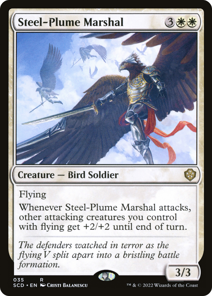 Steel-Plume Marshal [Starter Commander Decks] | Fandemonia Ltd