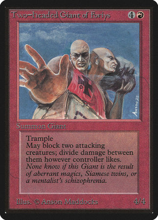 Two-Headed Giant of Foriys [Limited Edition Beta] | Fandemonia Ltd