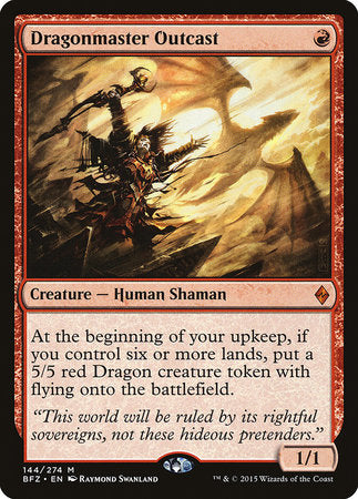 Dragonmaster Outcast [Battle for Zendikar] | Fandemonia Ltd