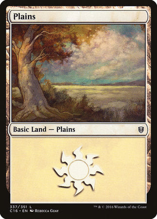 Plains (337) [Commander 2016] | Fandemonia Ltd