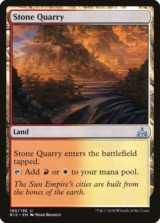 Stone Quarry [Rivals of Ixalan] | Fandemonia Ltd