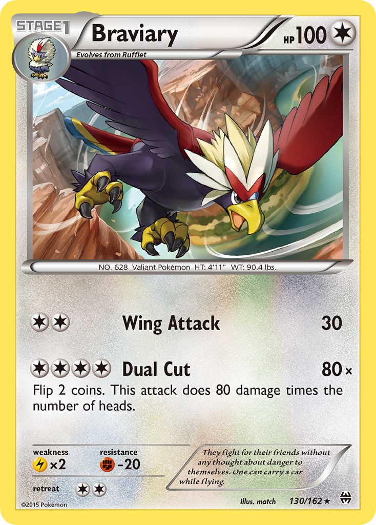 Braviary (130/162) [XY: BREAKthrough] | Fandemonia Ltd