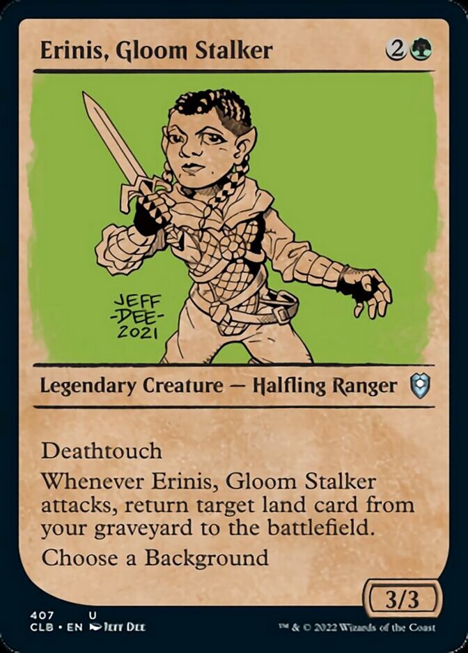 Erinis, Gloom Stalker (Showcase) [Commander Legends: Battle for Baldur's Gate] | Fandemonia Ltd