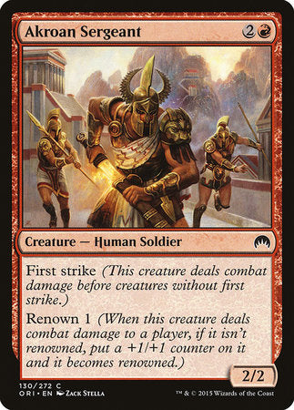 Akroan Sergeant [Magic Origins] | Fandemonia Ltd