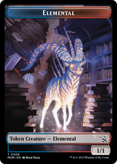 Elemental (9) // Teferi's Talent Emblem Double-Sided Token [March of the Machine Tokens] | Fandemonia Ltd