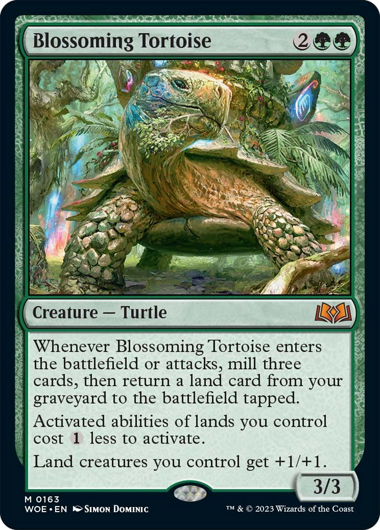 Blossoming Tortoise [Wilds of Eldraine] | Fandemonia Ltd