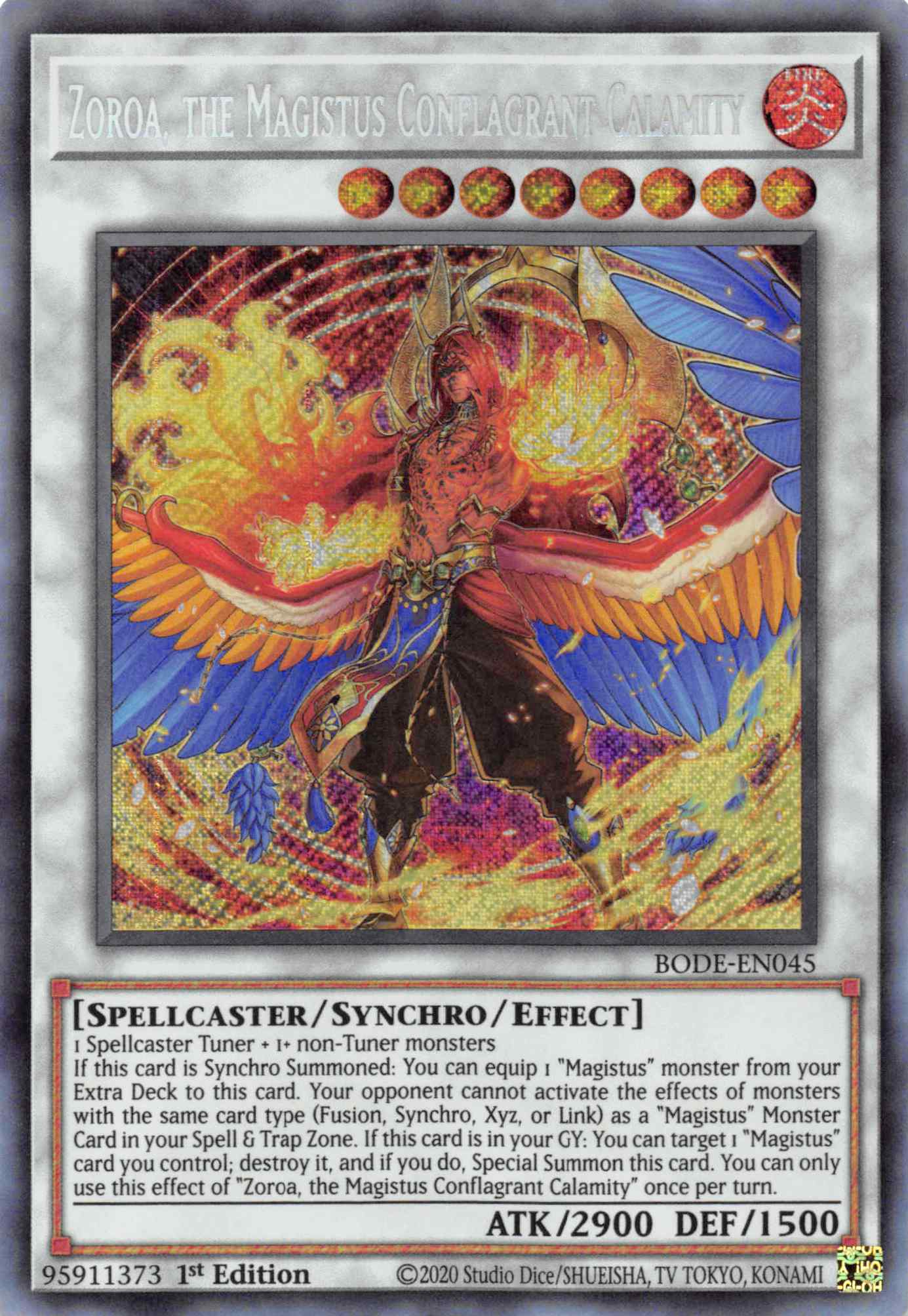 Zoroa, the Magistus Conflagrant Calamity [BODE-EN045] Secret Rare | Fandemonia Ltd