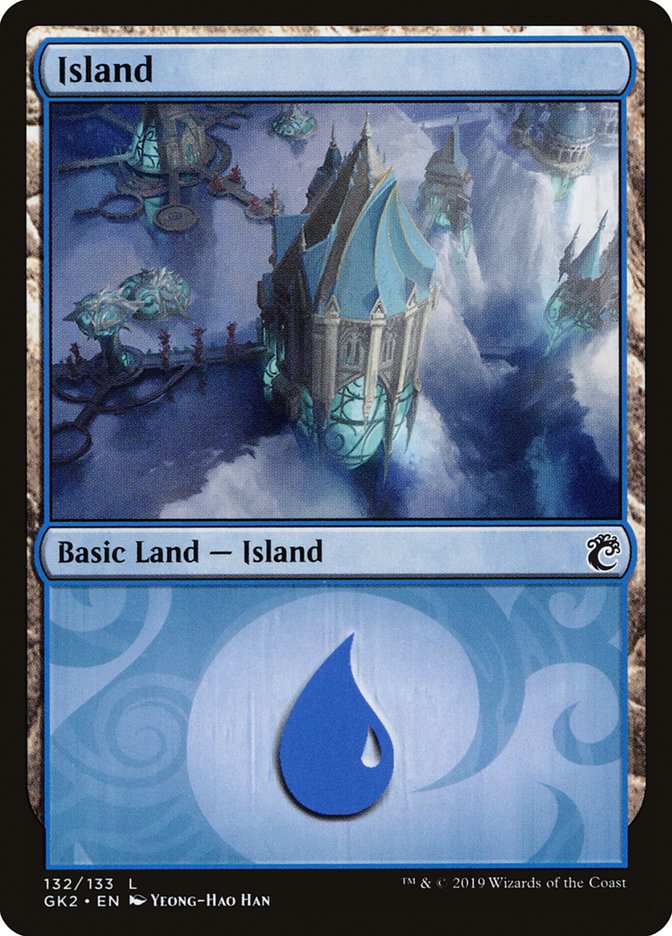 Island (132) [Ravnica Allegiance Guild Kit] | Fandemonia Ltd