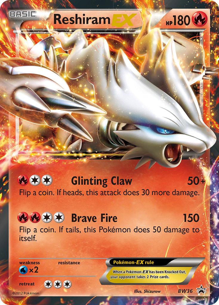 Reshiram EX (BW36) [Black & White: Black Star Promos] | Fandemonia Ltd