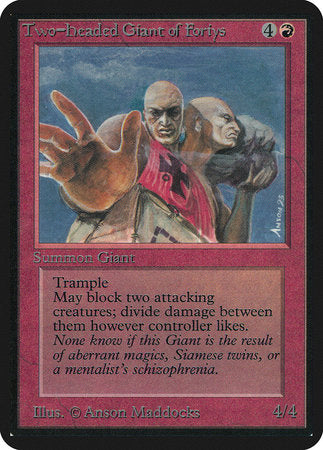 Two-Headed Giant of Foriys [Limited Edition Alpha] | Fandemonia Ltd