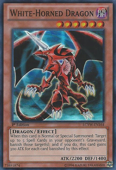 White-Horned Dragon (Redemption Replacement) [MDP2-EN006K] Rare | Fandemonia Ltd