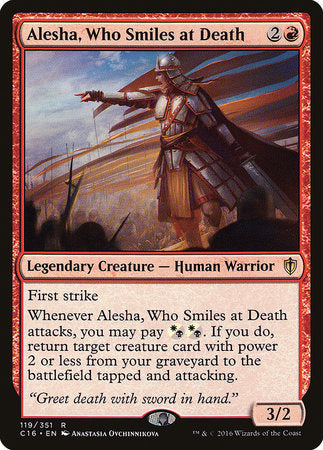 Alesha, Who Smiles at Death [Commander 2016] | Fandemonia Ltd