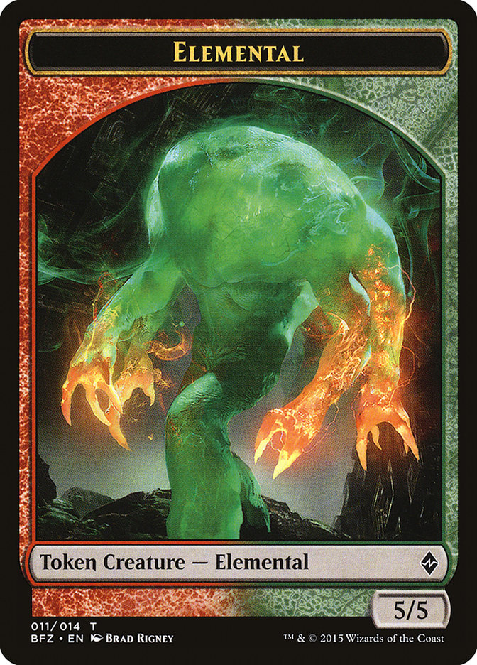 Elemental (011/014) [Battle for Zendikar Tokens] | Fandemonia Ltd