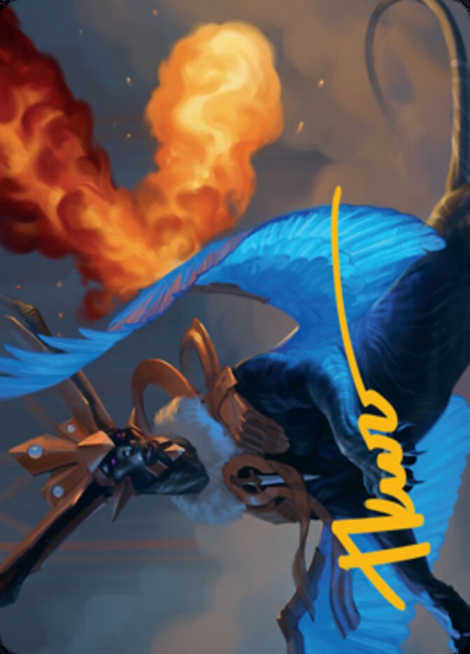 Disdainful Stroke Art Card (Gold-Stamped Signature) [Streets of New Capenna Art Series] | Fandemonia Ltd