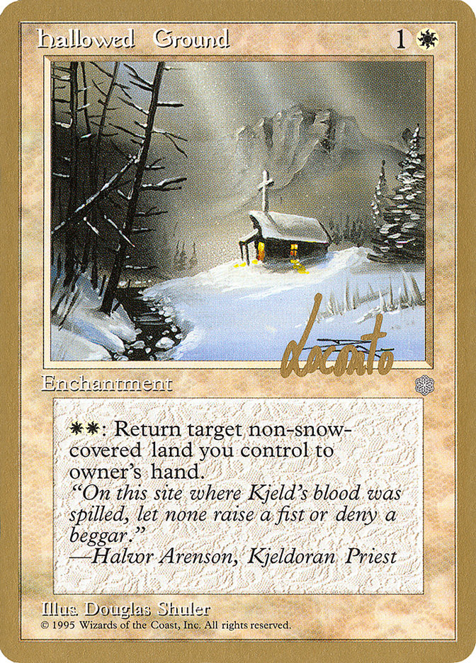 Hallowed Ground (Michael Loconto) [Pro Tour Collector Set] | Fandemonia Ltd