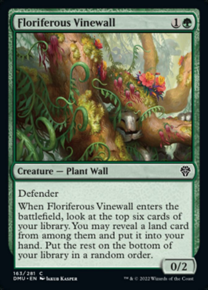 Floriferous Vinewall [Dominaria United] | Fandemonia Ltd